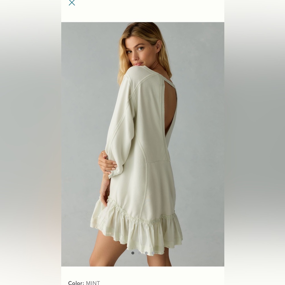 Daily Practice by Anthropologie Eldridge Ruffle-Hem Mini Dress Size M
